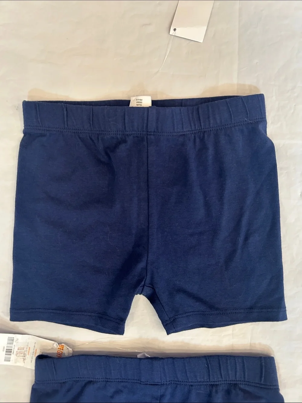 Gymboree Navy Blue Cotton Stretch Kids Shorts - 2 Pack